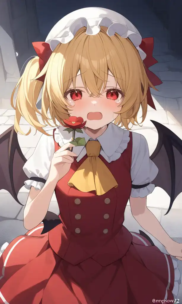 AI Art: Flandre Scarlet's Tearful Cry: A Touhou Moment by ...