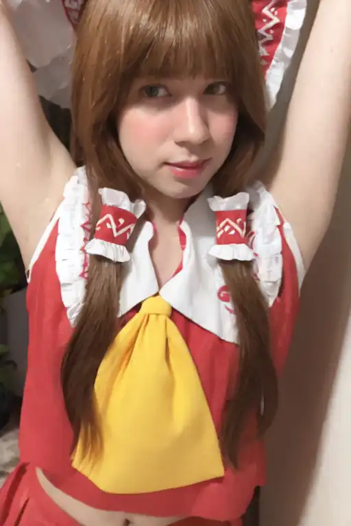 AI Art: Reimu Hakurei realistic armpits by @aiuserofimages | PixAI