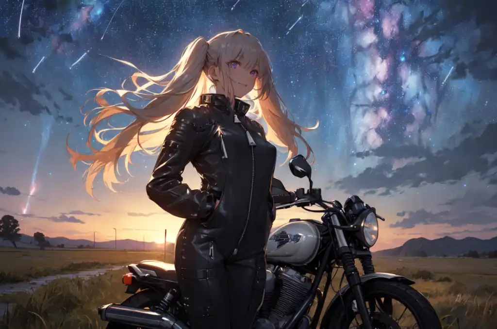 AI Art: bike girl by @yujuen