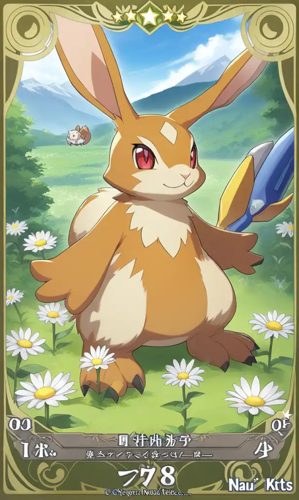 AI Art: Andiramon: A Flowery Rabbit Digimon Amidst the Mountains by ...