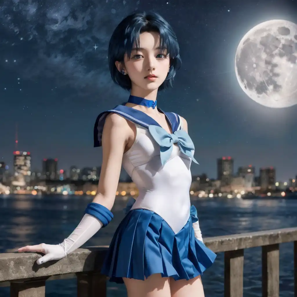 AI Art Sailor Mercury By Super User PixAI