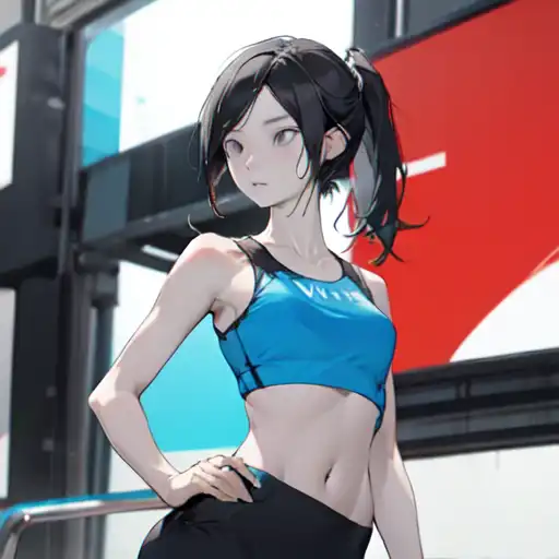 AI Art: Wii fit trainer by @Marmageddon