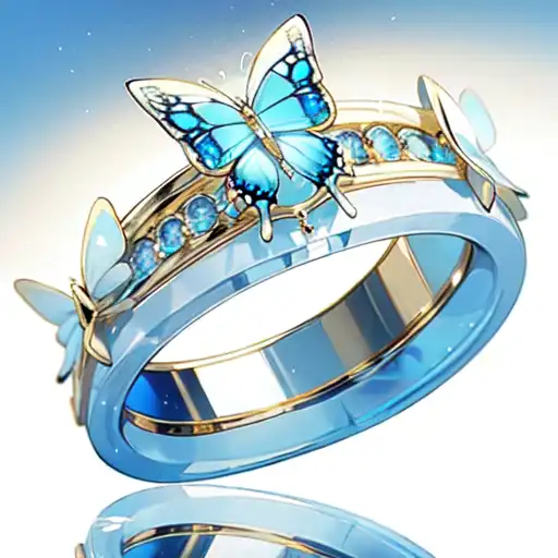 AI Art Butterfly Ring By Ayyan PixAI