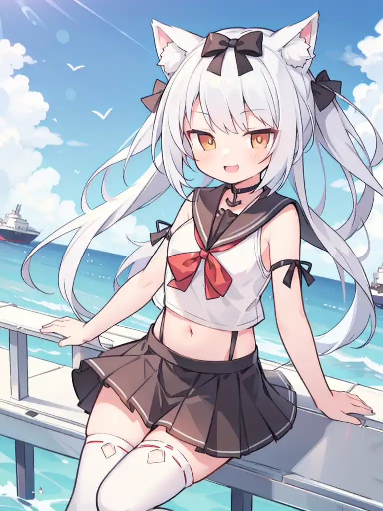 Exploring images in the style of selected image: [yukikaze(azur lane)] |  PixAI