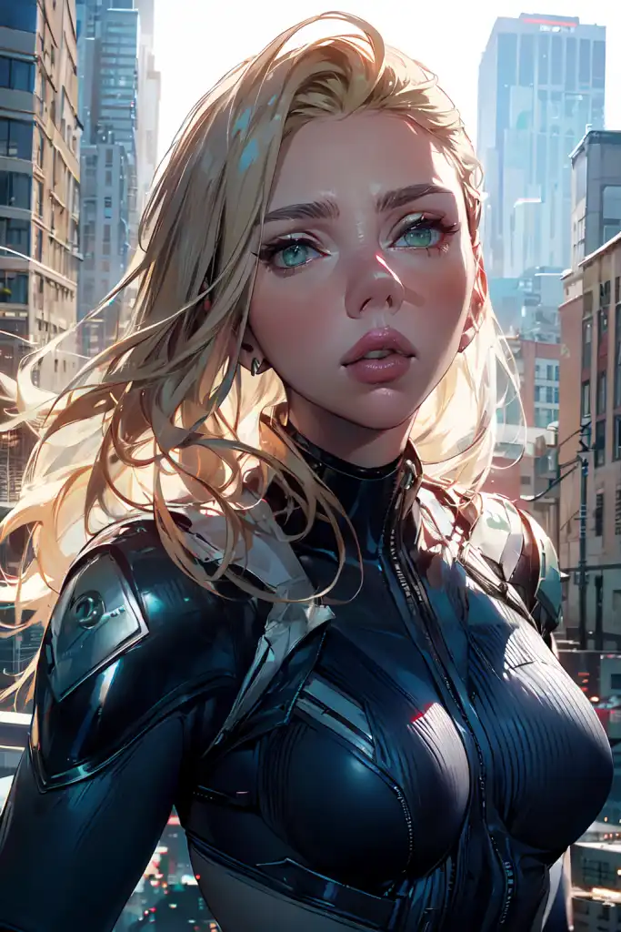 Ai Art Black Widow Blonde Hair By Razor1 Pixai 0412