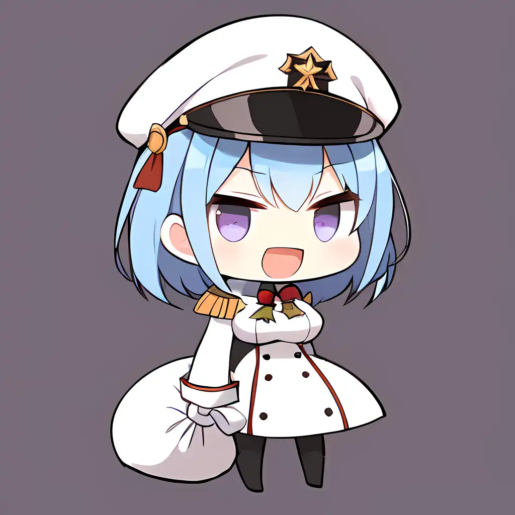 AI Art: Padoru navy captain landy - Epic seven by @Frizz Viridi | PixAI