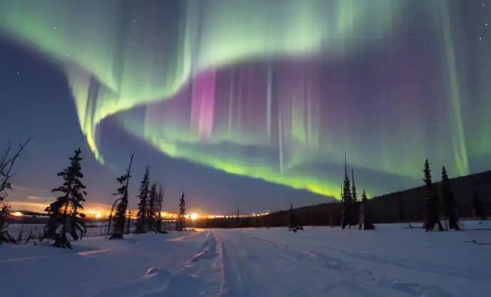 AI Art: the northern lights remind me of the cartoon Balto by @Джер ...