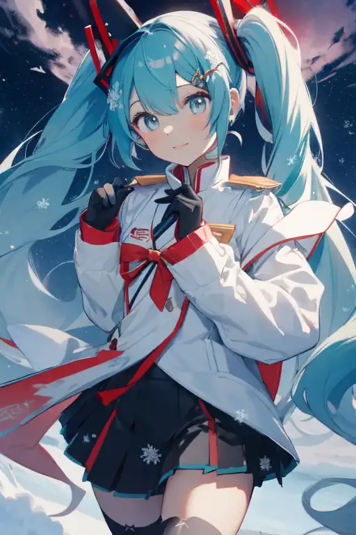 AI Art: Hatsune Miku by @GeoShire