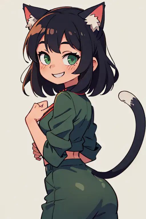 AI Art: Cat girl by @user-1583274996841192566