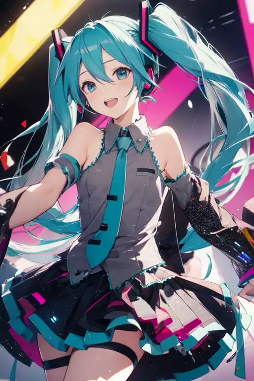 AI Art Hatune Miku By Lizzie PixAI