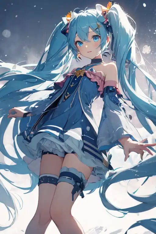 Arte AI: Hatsune Miku por @GeoShire