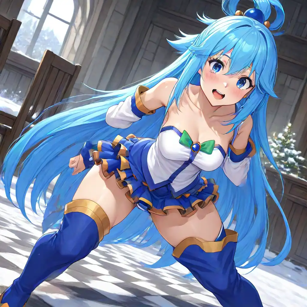 AI Art LoRA Model: Aqua (Konosuba) - Pony (NSFW) | PixAI