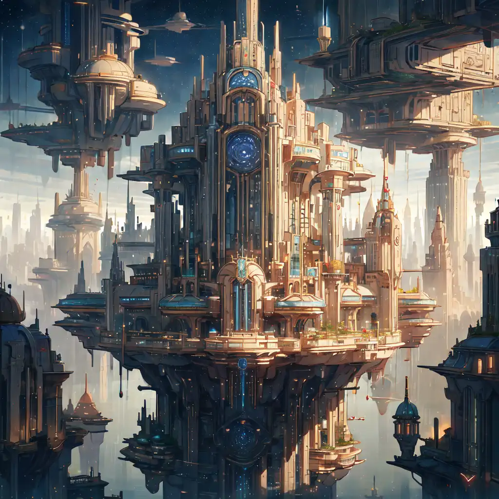 Generative AI of a Panoramic View of Fantasy Landscape with Mystic City at  Sunset Stock Illustration - Illustration of travel, ancient: 274845580