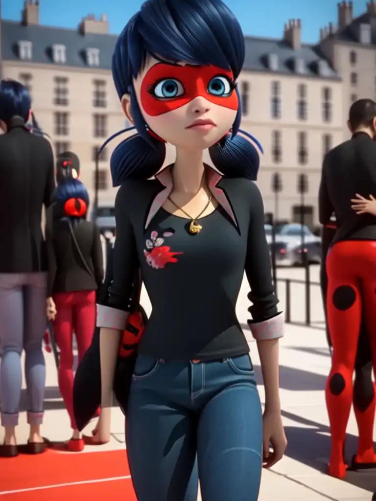 AI Art LoRA Model: Marinette but 18yo from Miraculous Ladybug | PixAI