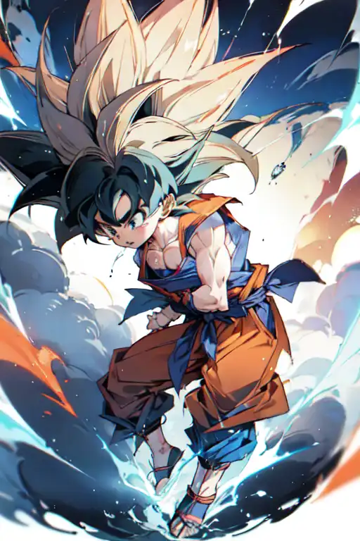 AI Art: Super Saiyan Goku by @ImYou