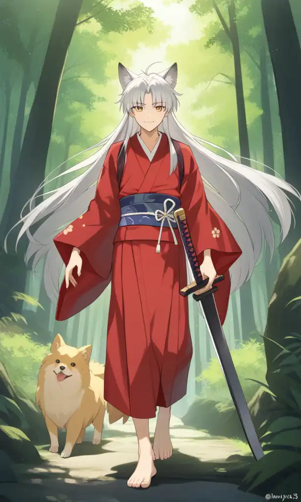 AI Art: Inuyasha: The Enchanted Smile in the Forest by ...