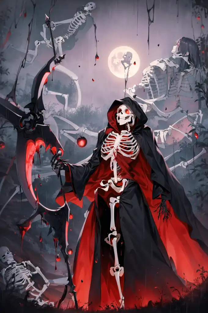 The Harbringer of death the Grim Reaper incarnate - AI Generated