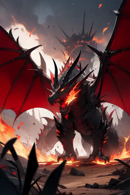 AI Art: Demon Dragon King Overlord by @Mapache Inc.