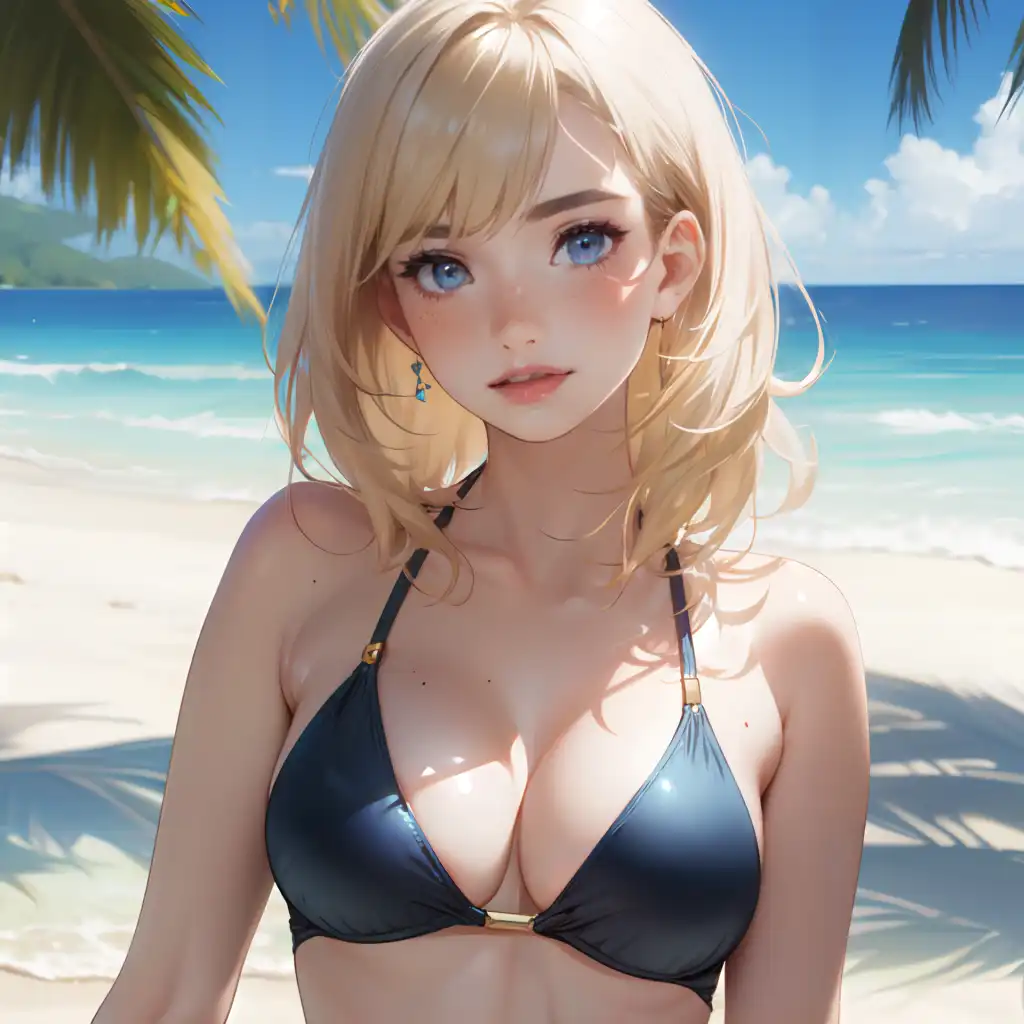 Exploring images in the style of selected image: [beach babe] | PixAI