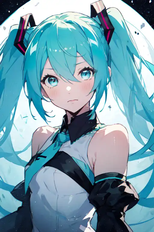 Arte AI: Hatsune Miku por @GeoShire