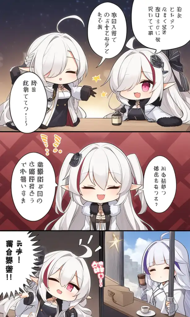 AI Art: Adorable Chibi Characters Gangut, Poltava, and Sevastopol from ...