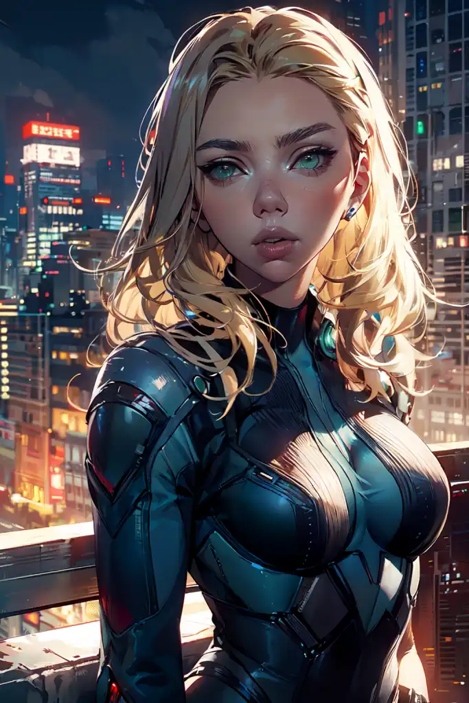 Ai Art Black Widow Blonde Hair By Razor1 Pixai 4790