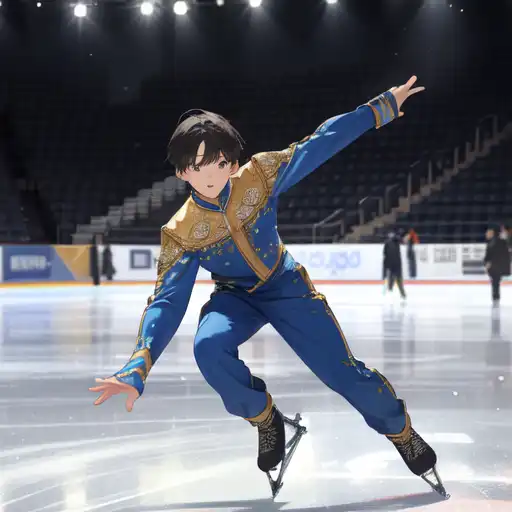 AI Art: Figure skater by @Skylar Strikes