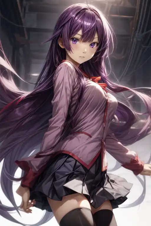 AI Art Senjougahara Hitagi By Sky PixAI