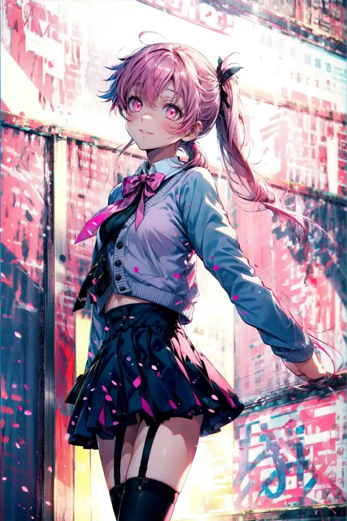 Modelo AI Art LoRA: Yuno Gasai (Mirai Nikki) + Yandere Trance v2.0