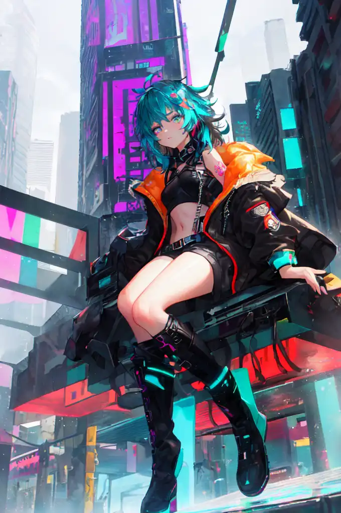 18 Cyberpunk Girl Wallpaper Anime Girl Cyberpunk Landscape 