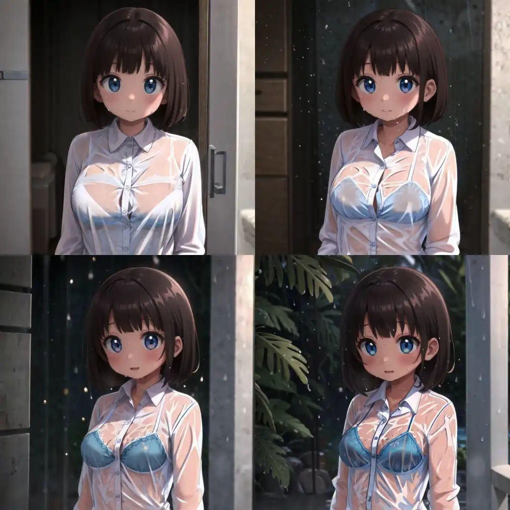 AI Art LoRA Model: wet_shirt_adjust | PixAI