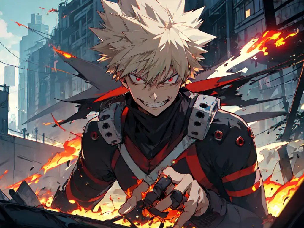 Exploring images in the style of selected image: [Bakugou] | PixAI