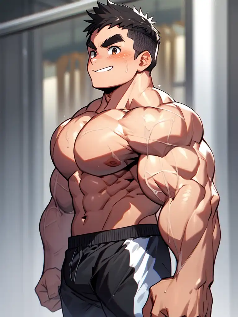 AI Art: young bodybuilder boy by @musc | PixAI