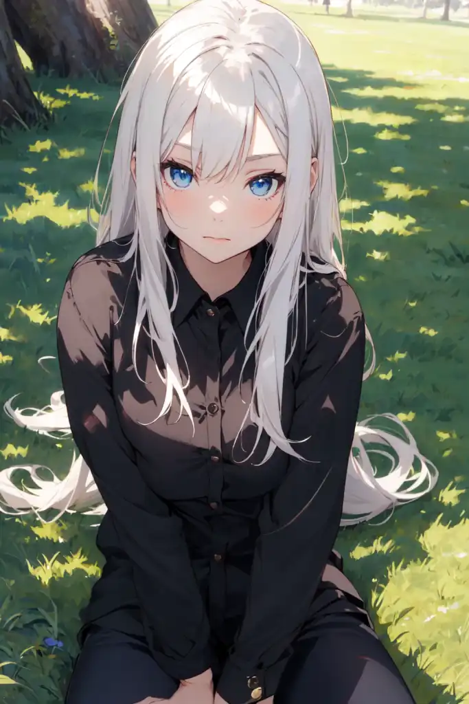 beautiful anime style woman - Playground