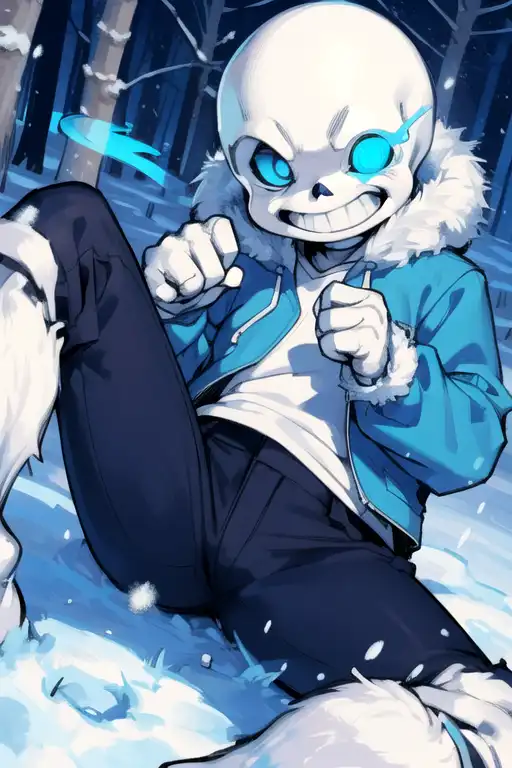 AI Art: Sans Undertale by @user-1648469641447927099