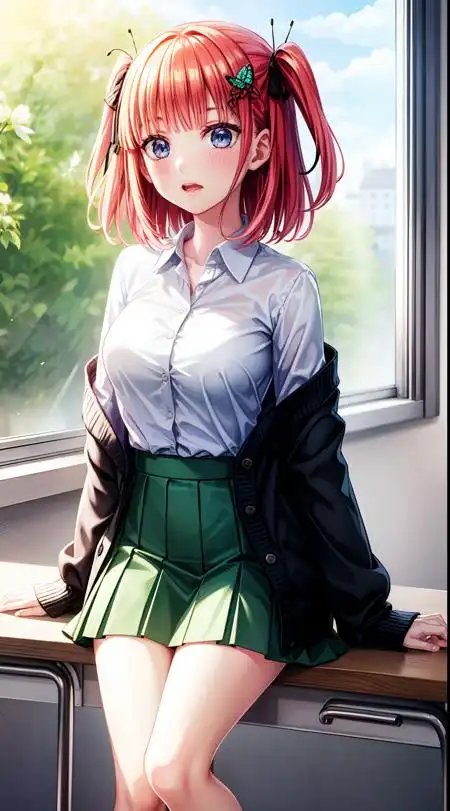 Modelo AI Art LoRA: Miku Nakano (Quintessential Quintuplets / ova style)