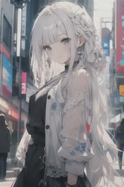 Anime girl white hair pfp  Anime girl, Anime, White hair