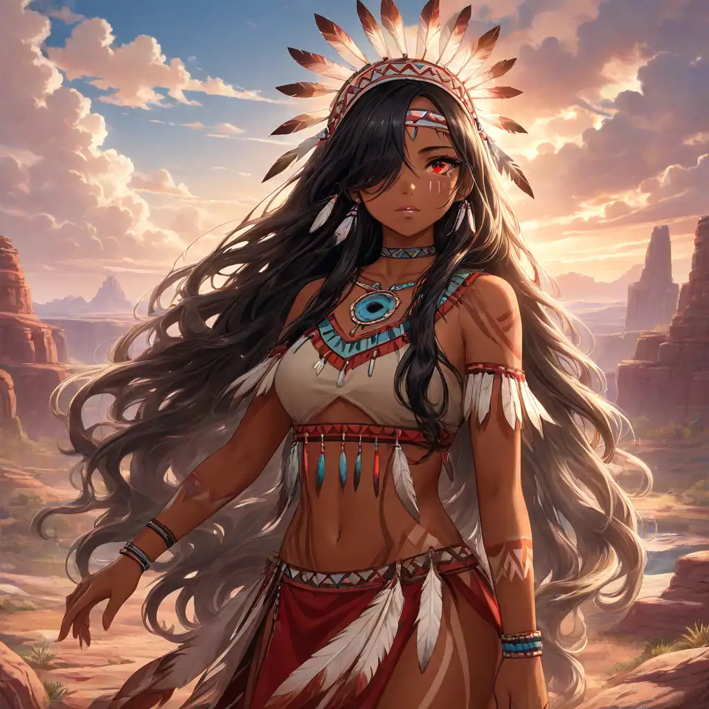 AI Art Native American 2 by Tomasz Holeksa PixAI