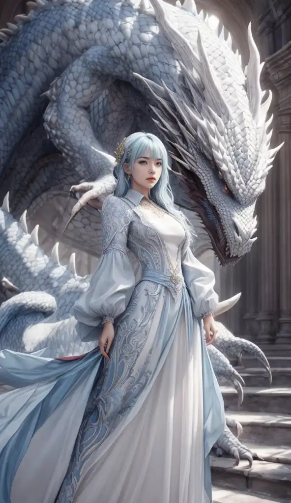 White Dragon Dress