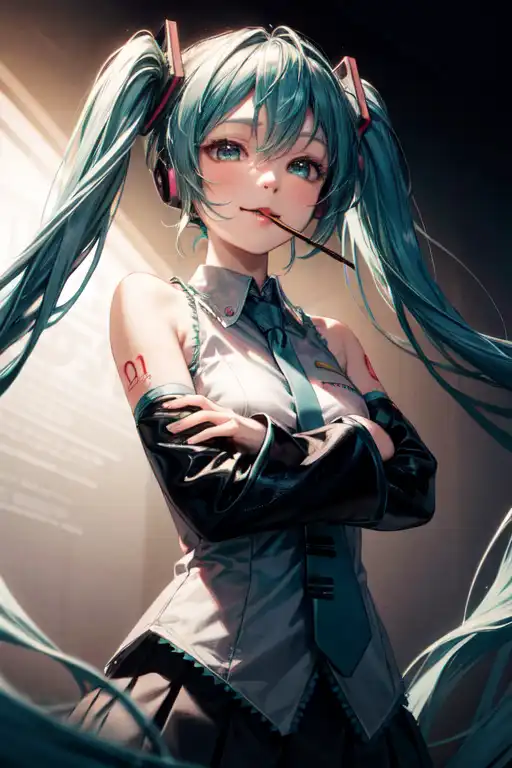 AI Art: Hatsune Miku by @GeoShire