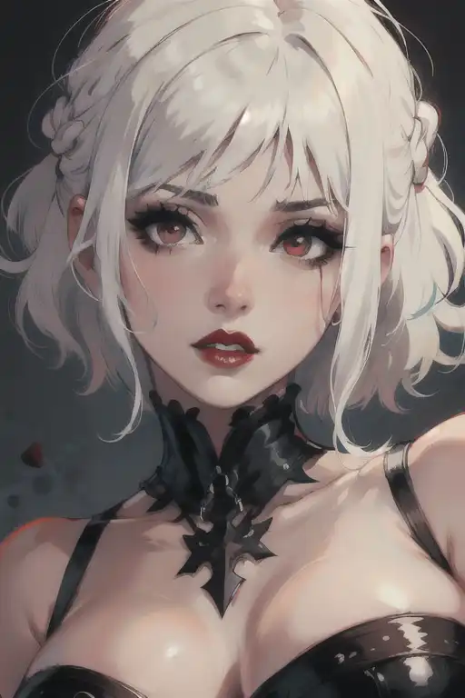 Exploring images in the style of selected image: [cute goth girl