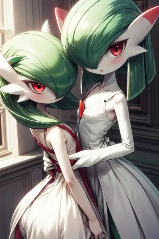 AI Art: Kirlia in Gardevoir's post evolution by @DYNA MAX