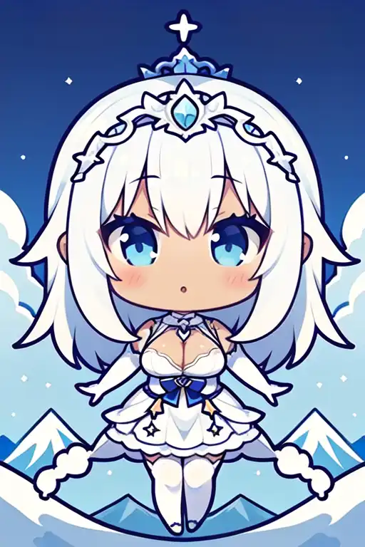 Exploring images in the style of selected image: [Chibi Ice Princess] |  PixAI