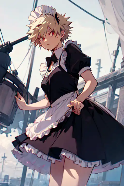 Bakugou maid store outfit