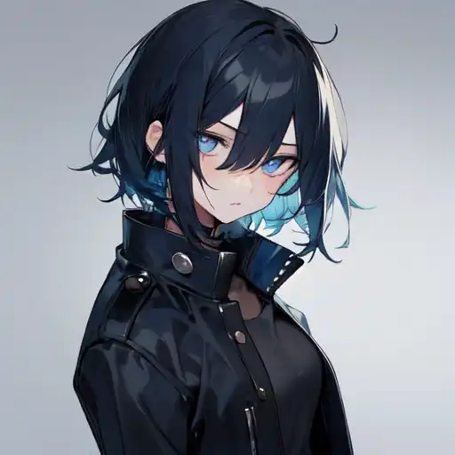 作品名稱: ダウナー系イケメン女子の学生服（中学時代）。23100509 作者 @OKC | PixAI
