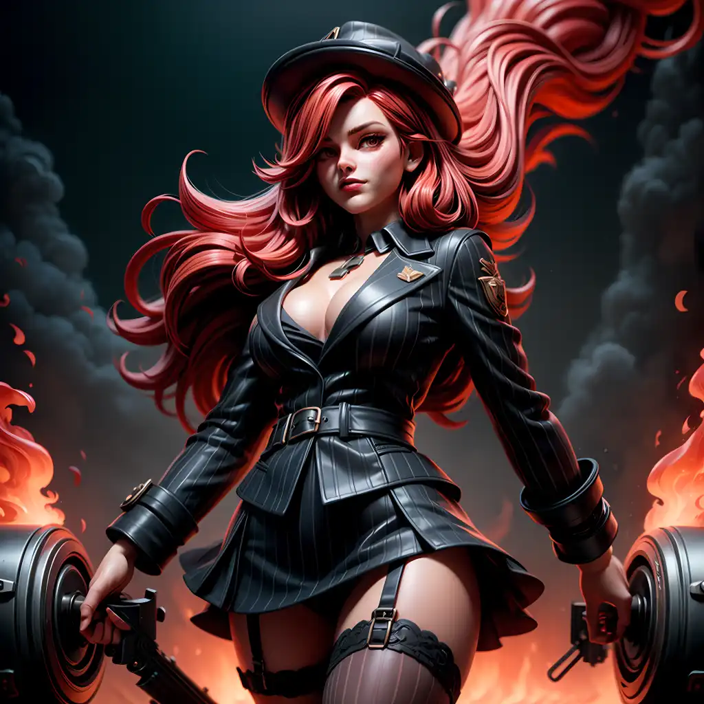 Exploring images in the style of selected image: [My Action Figur Miss  Fortune as Gangster Queen] | PixAI