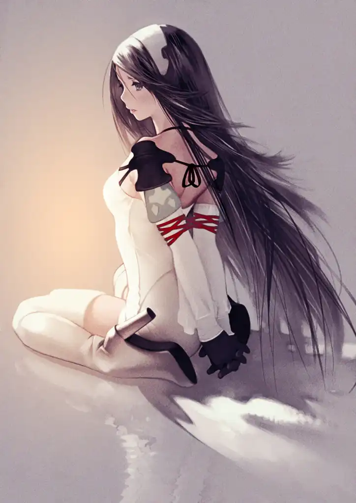 dark hair, long hair, Yoshida Akihiko, women, anime girls, anime