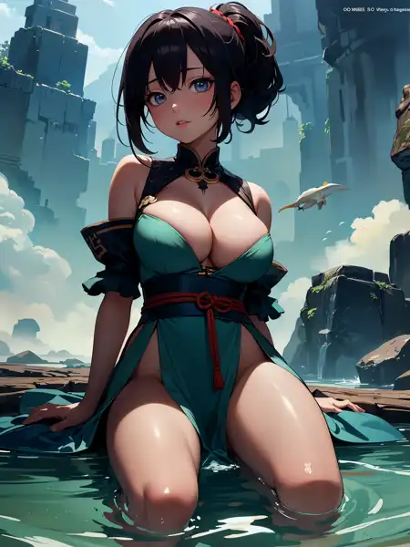 Modelo AI Art LoRA: Perfect Full Round Breasts & Slim Waist - V3 ` fC  完美圆润乳房和苗条腰身