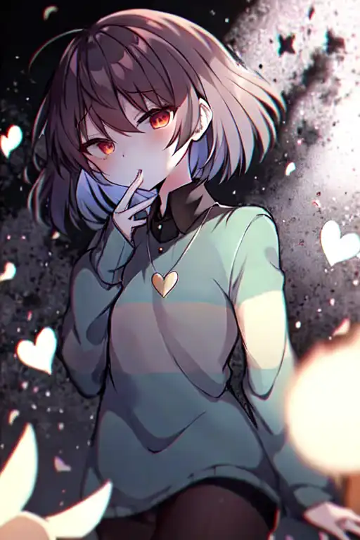 AI Art: Chara (Storyshift & Bad Time Trio) by @user-1588565645445254699