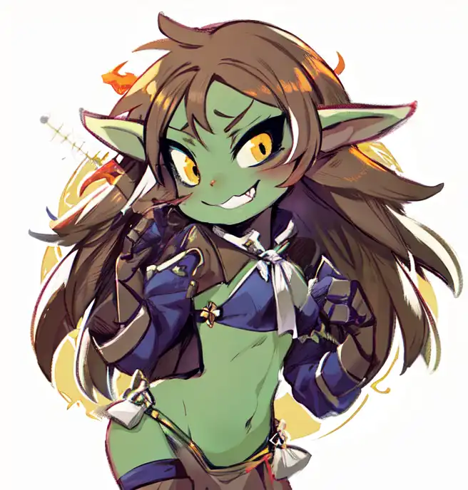 ✦ art blog ✦ — Commish of a young goblin blood hunter for